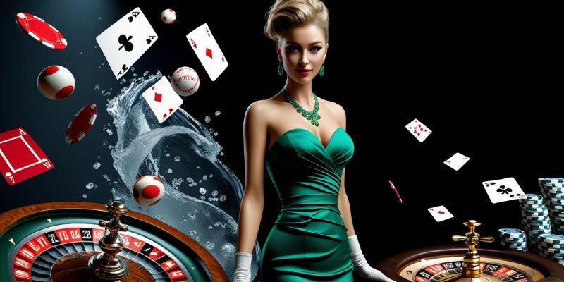 Nữ dealer xinh đẹp, tương tác trực tiếp với hội viên